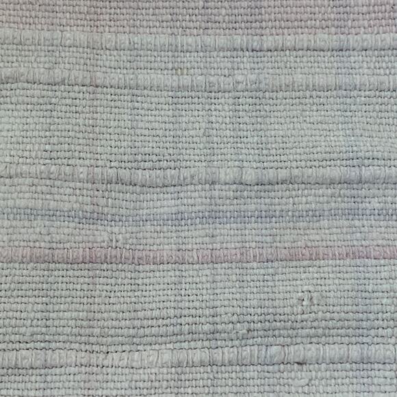 Light Pink and Purple Plaid Rug with Knotted Tassel Ends - Picture 5 of 16